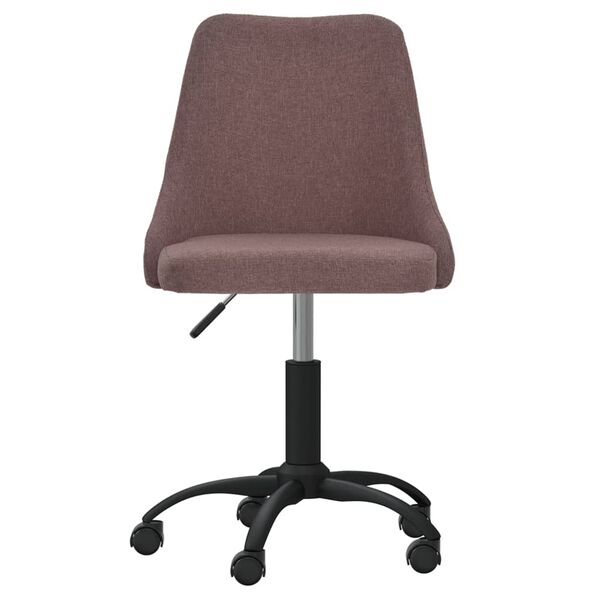 vidaXL Esszimmerstuhl Drehbar Braun Stoff