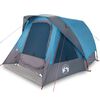 vidaXL Campingzelt 4 Personen Blau Wasserdicht