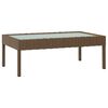 vidaXL 16-tlg. Garten-Lounge-Set mit Auflagen Poly Rattan Braun