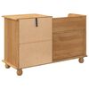 vidaXL Sitzbank mit Stauraum mit Speicher ASKIM Braun 100 x 39 x 62 cm