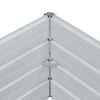 vidaXL Garten-Hochbeet 100x100x45 cm Verzinkter Stahl Silber