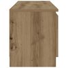 vidaXL TV-Schrank mit LED-Leuchten Artisan-Eiche 120x30x36 cm