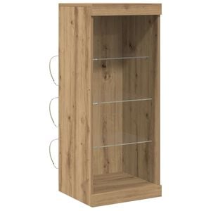 vidaXL LED-Sideboard Artisan-Eiche 41 x 37 x 100 cm Holzwerkstoff