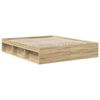 vidaXL Bettrahmen Sonoma 160 x 200 cm Massives Kiefernholz