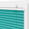 vidaXL Plissee Petrolgr&uuml;n 105x100 cm Stoffbreite 104,4 cm Polyester