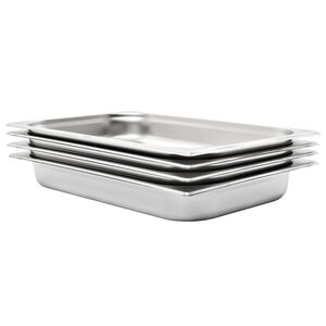 vidaXL Gastronormbeh&auml;lter 4 Stk. GN 1/1 65 mm Edelstahl