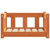 vidaXL Hundebett Wachsbraun 55 x 45 x 28 cm Massives Kiefernholz