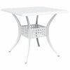 vidaXL Gartentisch Set 3 pcs Wei&szlig; Gussaluminium
