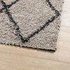 vidaXL Shaggy-Teppich PAMPLONA Hochflor Beige & Anthrazit 80x200 cm