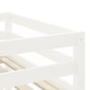 vidaXL Kinderhochbett mit Leiter Wei&szlig; 90x200 cm Massivholz Kiefer