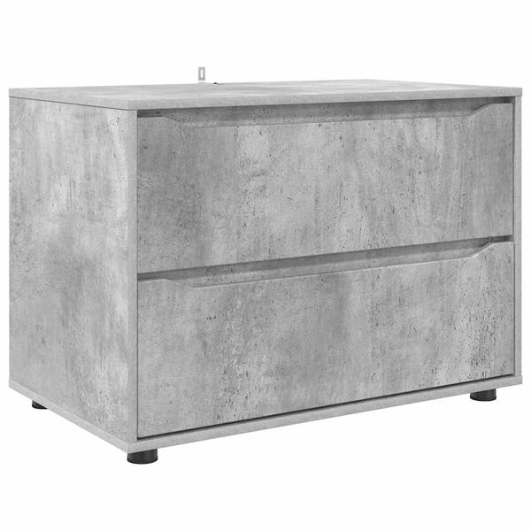 vidaXL Aufbewahrungsschrank Beton Grau 80 x 48 x 57 cm Holzwerkstoff