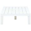 vidaXL 3-tlg. Garten-Lounge-Set Kunststoff Wei&szlig;