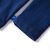Kinder-Langarmshirt Marineblau 128