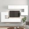 vidaXL 10-tlg. TV-Schrank-Set Wei&szlig; Holzwerkstoff