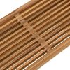 vidaXL Garten-Beistelltisch Braun 70 x 37,5 x 35,5 cm Massivholz Teak