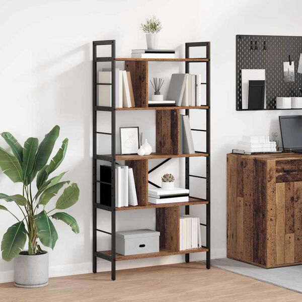 vidaXL B&uuml;cherregal Altholz 75 x 30 x 156 cm Holzwerkstoff