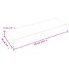 vidaXL Wandregal 60x20x6 cm Massivholz Eiche Unbehandelt