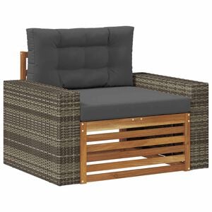 vidaXL Outdoor Mittelsofa Natur