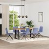 vidaXL Esszimmerst&uuml;hle 6 Stk. Jeansblau Stoff