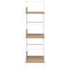 vidaXL B&uuml;cherregal 3 Regalb&ouml;den Eiche 60&times;27,6&times;90,5 cm Holzwerkstoff