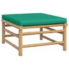 vidaXL 10-tlg. Garten-Lounge-Set mit Gr&uuml;nen Kissen Bambus