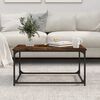vidaXL Couchtisch R&auml;uchereiche 80x50x40 cm Holzwerkstoff und Eisen