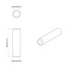 vidaXL Holzd&uuml;bel 2 pcs Natur &Oslash; 6 x 40 mm Massivholz