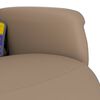 vidaXL Massagesessel mit Fu&szlig;teil Cappuccino-Braun Kunstleder