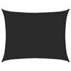 vidaXL Sonnensegel 160 g/m&sup2; Rechteckig Schwarz 6x8 m HDPE