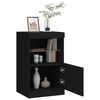 vidaXL Sideboard mit LED-Leuchten Schwarz 41x37x67 cm