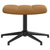 vidaXL Relaxsessel mit Hocker Braun Samt