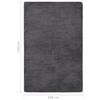 vidaXL Hochflor-Teppich Anthrazit 230x160 cm