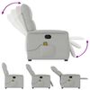 vidaXL Massagesessel Wolkengrau Stoff