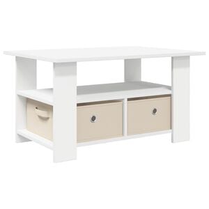 vidaXL Couchtisch Wei&szlig; 77 x 55 x 42 cm Holzwerkstoff