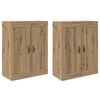 vidaXL Wandmontierter Schrank 2 Stk. Artisan-Eiche 69,5 x 34 x 90 cm