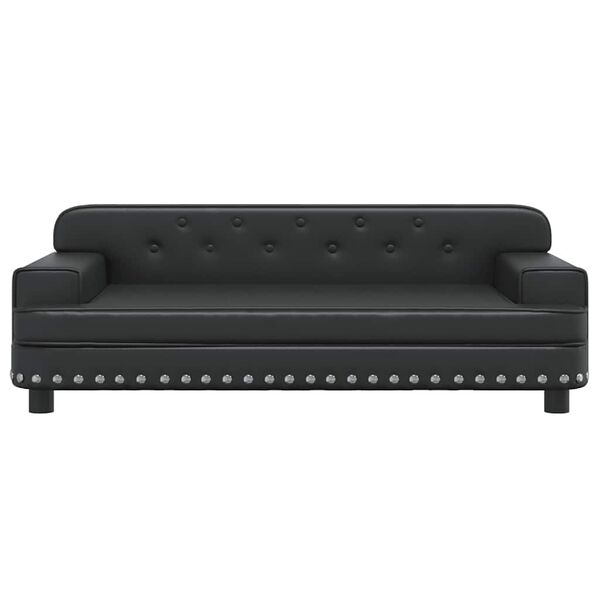 vidaXL Hundebett Schwarz 90x53x30 cm Kunstleder
