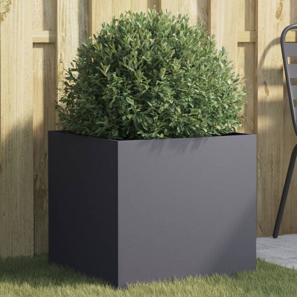 vidaXL Pflanzk&uuml;bel Anthrazit 49x47x46 cm Stahl