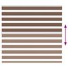 vidaXL Doppelrollo Braun 160x150 cm Stoffbreite 155,9 cm Polyester