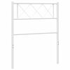 vidaXL Ersatz-Kopfteil Metall Wei&szlig; 75 cm