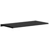 vidaXL Fensterbank Schwarz mit Holzmaserung 80 x 45 x 4,5 cm PVC