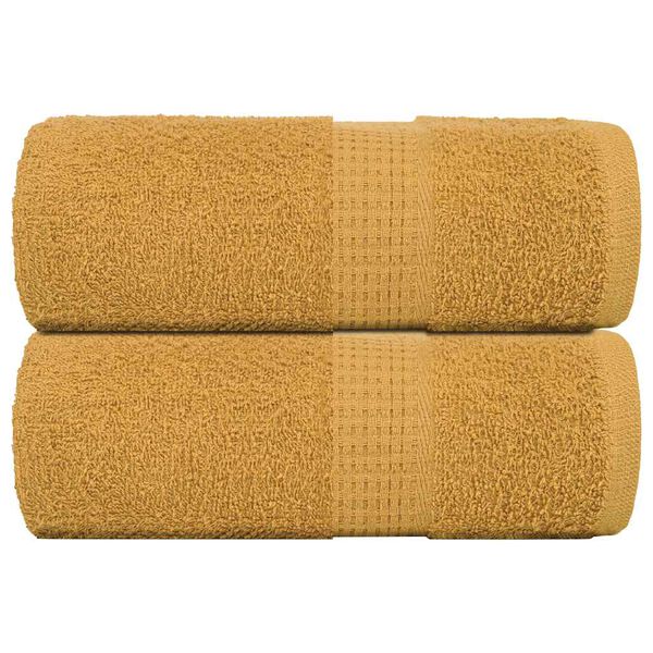 vidaXL G&auml;stet&uuml;cher FROGN 2 Stk. Gold 30x50 cm 360 g/m&sup2;