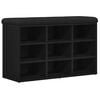 vidaXL Schuhbank Schwarz 82 x 32 x 50 cm Holzwerkstoff