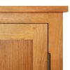 vidaXL Schrank 50x22x110 cm Massivholz Eiche
