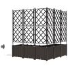 vidaXL Garten-Pflanzgef&auml;&szlig; 5 pcs Braun Stahl