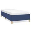 vidaXL Bettgestell ohne Matratze Blau 90x190 cm Stoff