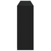 vidaXL Sideboard mit LED-Leuchten Schwarz 181,5x37x100 cm