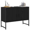 vidaXL Waschbeckenschrank mit T&uuml;r Schwarz Eichen-Optik 80 x 30 x 60 cm