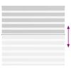 vidaXL Doppelrollo Hellgrau 165x100 cm Stoffbreite 160,9 cm Polyester
