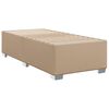 vidaXL Boxspringbett mit Matratze Cappuccino-Braun 80x200cm Kunstleder