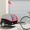 vidaXL Fahrradanh&auml;nger Schwarz und Rot 45 kg Eisen